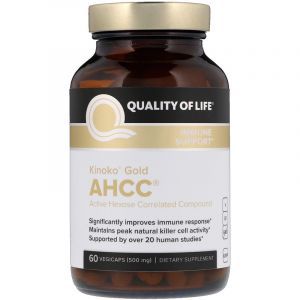 Иммуностимулятор AHCC, Quality of Life, 500 мг, 60 капс. (Default)