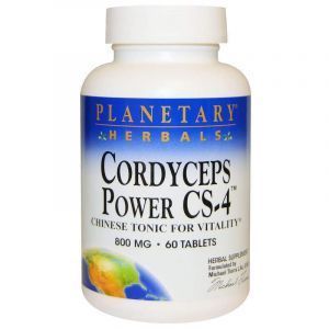 Кордицепс китайский, Cordyceps Power CS-4, Planetary Herbals, 800 мг, 60 таблеток