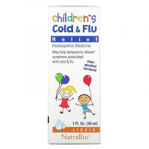Сироп от простуды и гриппа для детей, Children's Cold & Flu Relief, NatraBio, 30 мл