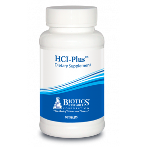 Поддержка пищеварения, HCl-Plus, Biotics Research, 90 таблеток