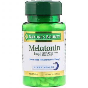 Мелатонин, Melatonin, Nature's Bounty, 1 мг, 180 таблеток (Default)