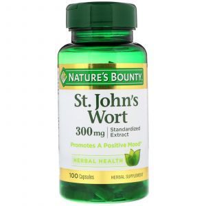 Зверобой, St. John's Wort, Nature's Bounty, 300 мг, 100 капсул (Default)