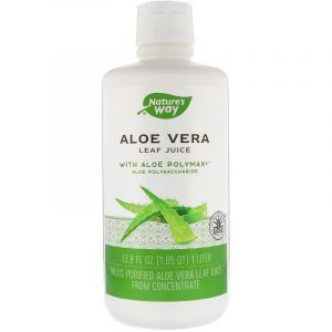 Алоэ вера, сок листьев, Aloe Vera, Nature's Way, 1 литр (Default)