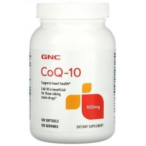 Коэнзим Q10, CoQ-10, GNC, 100 мг, 120 гелевых капсул