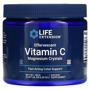 Витамин С шипучий и магний, Vitamin C Magnesium, Life Extension, кристаллы, 180 г