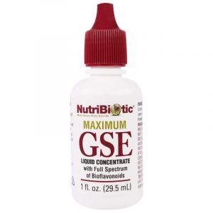 Экстрат грейпфрутовой косточки, концентрат, Maximum GSE, NutriBiotic, жидкость, 29,5 мл 