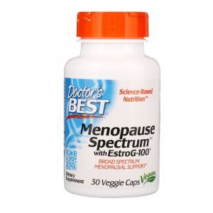 Помощь при менопаузе, EstroG-100, Doctor's Best, 514 мг, 30 кап. (Default)