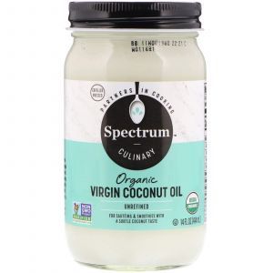 Кокосова олія нерафінована, Coconut Oil, Spectrum Naturals, органік, 414 мл