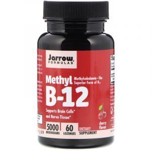 Витамин В12, Methyl B-12, Jarrow Formulas, 5000 мкг, 60 леденцов (Default)