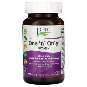 Витамины для женщин, формула, One 'n' Only, Women's Multivitamin & Mineral, Pure Essence, 90 таблеток