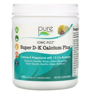 Супер кальций + (малиновый лимонад), Calcium Plus, Pure Essence, 420 г.
