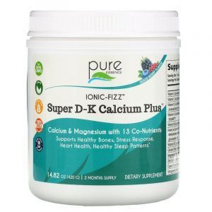 Супер кальций + (ягоды), Super D-K Calcium Plus, Pure Essence, 420 г.