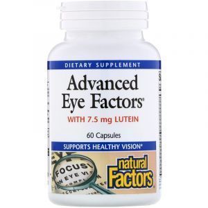 Витамины для глаз с лютеином, Eye Factors, Natural Factors, 60 капсул (Default)