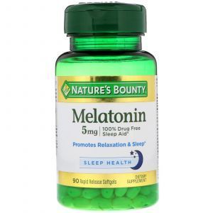 Мелатонин, Melatonin, Nature's Bounty, 5 мг, 90 капсул (Default)