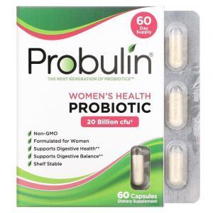 Пробиотики для женщин, Women's Health Probiotic, Probulin, 20 млрд КОЕ, 60 капсул
