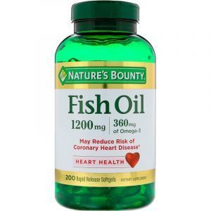 Рыбий жир, Fish Oil, Nature's Bounty, 1,200 мг, 200 капсул (Default)