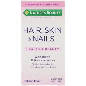 Витамины для волос, кожи и ногтей, Hair, Skin & Nails, Nature's Bounty, 60 таблеток (Default)