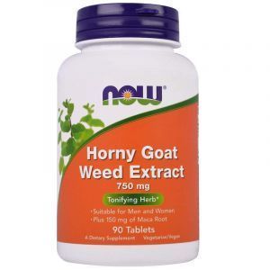 Горянка з макою (Horny Goat Weed), Now Foods, екстракт, 750 мг, 90 таблеток