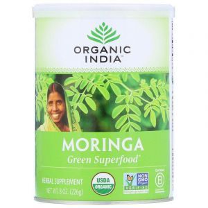 Моринга, Moringa, Organic India, органик, порошок, 226 г