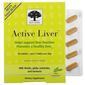 Поддержка печени, Active Liver, New Nordic US Inc, 30 таблеток