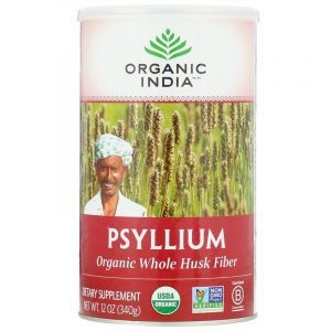 Подорожник, шелуха, Psyllium, Whole Husk, Organic India, органическое цельное волокно, 340 г