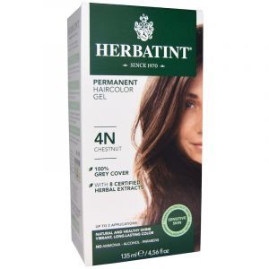 Краска для волос, Haircolor Gel, Herbatint, 4N, каштан, 135 мл. (Default)