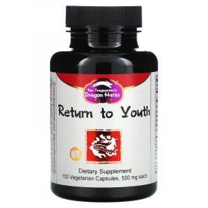 Тонизирующая формула, Return to Youth, Dragon Herbs, 500 мг, 100 кап.