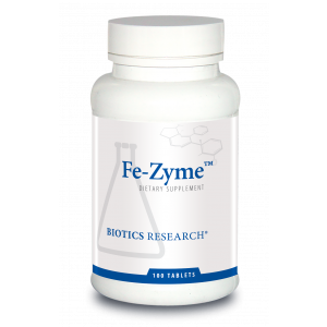 Железо, Fe-Zyme, Biotics Research, 100 таблеток