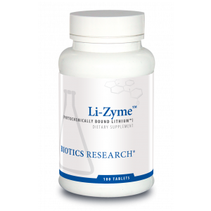 Литий, Li-Zyme (Lithium), Biotics Research, 100 таблеток