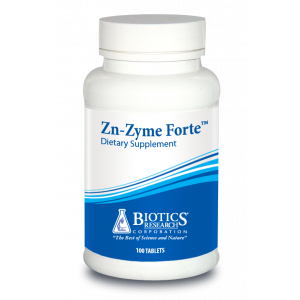 Цинк, Zn-Zyme Forte Zinc 100 T - Biotics Research, 25 мг., 100 таблеток