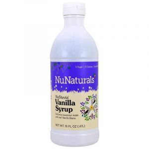Ванильный сироп, подсластитель, Vanilla Syrup, NuNaturals, NuStevia, 470 мл