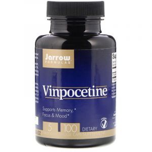 Витамины для мозга, Vinpocetine, Jarrow Formulas, 5 мг, 100 капсул (Default)