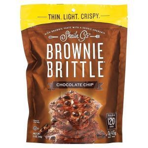 Брауни, шоколадная крошка, Brownie Brittle, Sheila G's, 142 г 