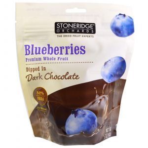 Голубика в шоколаде, Blueberries, Stoneridge Orchards, 142 г