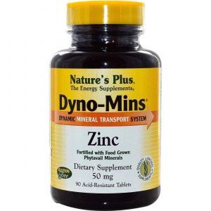Цинк Дино-Мин, Nature's Plus, 50 мг, 90 таб.