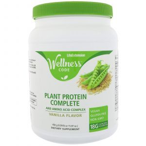 Протеин растительный комплекс, Plant Protein Complete and Amino Acid Complex, Sprout Living, Life Extension, 450 г