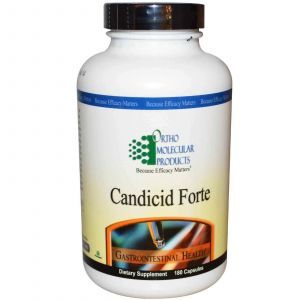 Кандида форте, Candicid Forte, Ortho Molecular Products, 180 кап.