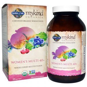 Мультивитамины для женщин 40+, Women's Multi 40+, Garden of Life, 120 таблеток
