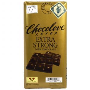 Экстра черный шоколад, Extra Strong Dark Chocolate, Chocolove, 90 г 