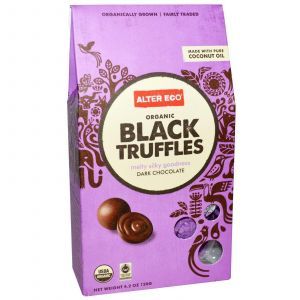 Трюфель из черного шоколада, Black Truffles, Alter Eco, 120 г