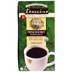 Травяной кофе Французской обжарки, Herbal Coffee, Dark Roast, Teeccino, 25 пакетов, 150 г