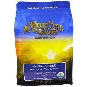 Кофе Перу средней обжарки в зернах, Bean Coffee, Mt. Whitney Coffee Roasters, 340 г