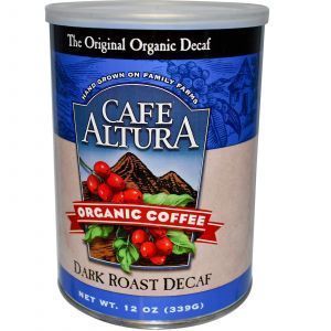 Декофеиновый кофе высокой обжарки, Dark Decaf, Cafe Altura, 339 г