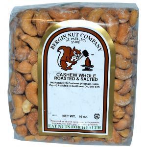 Поджаренный кешью с солью,  Cashew, Bergin Fruit and Nut Company, 453,6 г