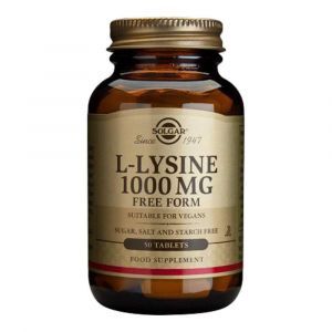 L-лизин, L-Lysine, Solgar, свободная форма, 1000 мг, 250 таблеток
