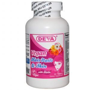 Витамины для волос, кожи и ногтей, Vegan , Deva, 90 таблеток