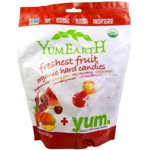 Органические леденцы, Organic Freshest Fruit Organic Hard Candies,YumEarth
