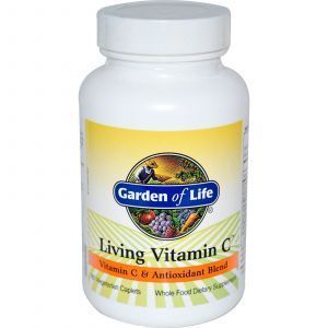 Витамин С, Living Vitamin C, Garden of Life, 60 капсул