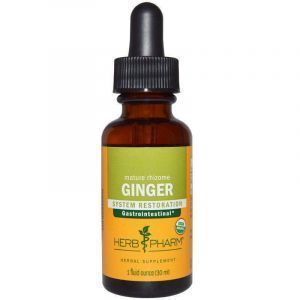 Имбирь, экстракт корня, Ginger, Herb Pharm, органик, 30 мл