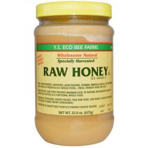 Необработанный мед, Raw Honey, Y.S. Eco Bee Farms, 623 г